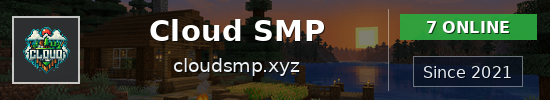 Cloud SMP Minecraft server banner