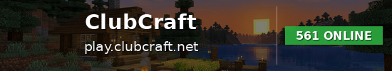 ClubCraft Minecraft server banner