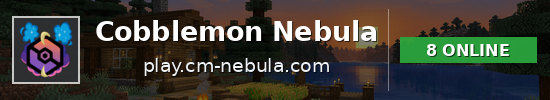 Cobblemon Nebula Minecraft server banner