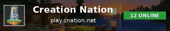 Creation Nation Minecraft server banner