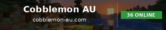 Cobblemon AU Minecraft server banner