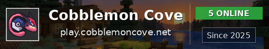 Cobblemon Cove Minecraft server banner