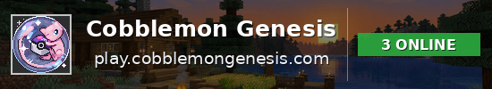 Cobblemon Genesis Minecraft server banner