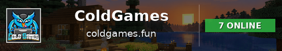 ColdGames Minecraft server banner