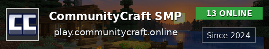 CommunityCraft SMP Minecraft server banner