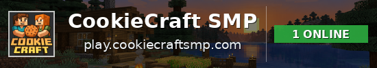 CookieCraft SMP Minecraft server banner