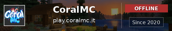 CoralMC Minecraft server banner