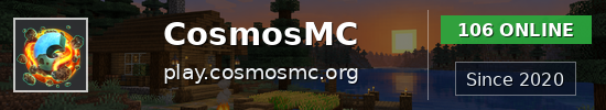 CosmosMC Minecraft server banner