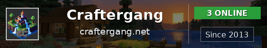Craftergang Minecraft server banner