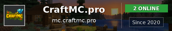 CraftMC.pro Minecraft server banner