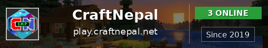 CraftNepal Minecraft server banner