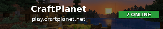 CraftPlanet Minecraft server banner