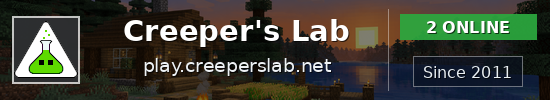 Creeper's Lab Minecraft server banner