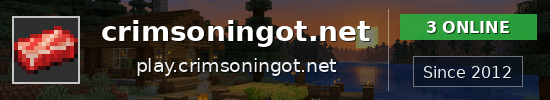 crimsoningot.net Minecraft server banner