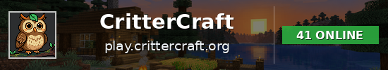 CritterCraft Minecraft server banner