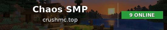 Chaos SMP Minecraft server banner
