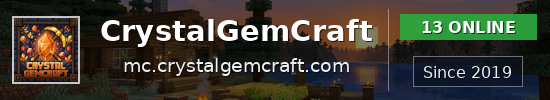 CrystalGemCraft Minecraft server banner