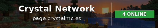 Crystal Network Minecraft server banner