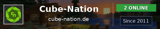 Cube-Nation Minecraft server banner