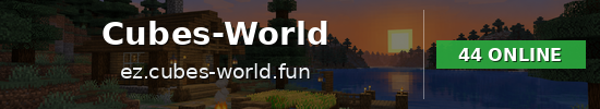 Cubes-World Minecraft server banner