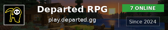 Departed RPG Minecraft server banner