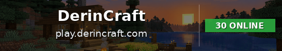 DerinCraft Minecraft server banner