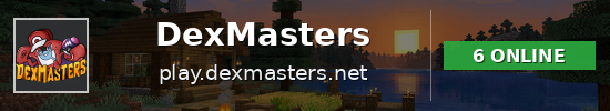 DexMasters Minecraft server banner