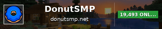 DonutSMP Minecraft server banner