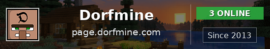 Dorfmine Minecraft server banner