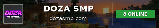 DOZA SMP Minecraft server banner