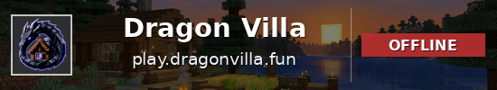 Dragon Villa Minecraft server banner