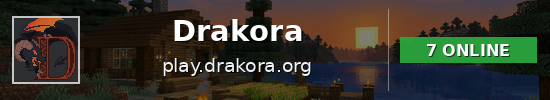 Drakora Minecraft server banner