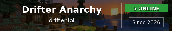 Drifter Anarchy Minecraft server banner