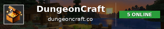 DungeonCraft Minecraft server banner