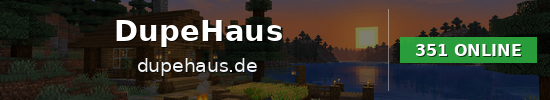 DupeHaus Minecraft server banner