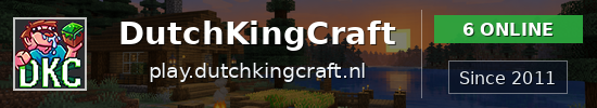 DutchKingCraft Minecraft server banner