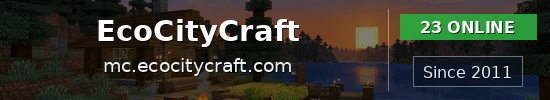 EcoCityCraft Minecraft server banner