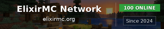 ElixirMC Network Minecraft server banner