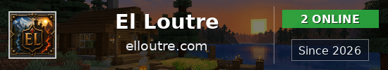 El Loutre Minecraft server banner