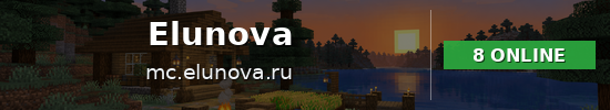 Elunova Minecraft server banner