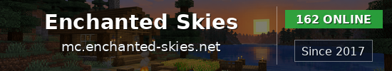 Enchanted Skies Minecraft server banner