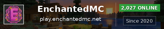 EnchantedMC Minecraft server banner