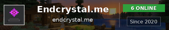 Endcrystal.me Minecraft server banner