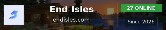 End Isles Minecraft server banner