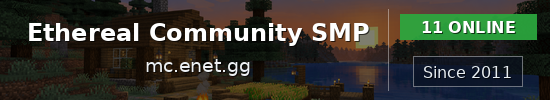 Ethereal Community SMP Minecraft server banner