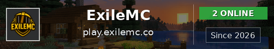 ExileMC Minecraft server banner