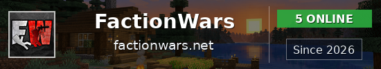 FactionWars Minecraft server banner