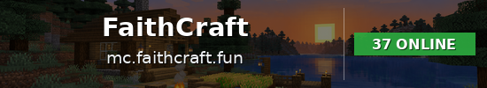 FaithCraft Minecraft server banner