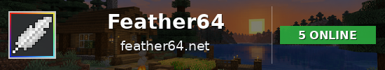 Feather64 Minecraft server banner