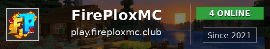 FirePloxMC Minecraft server banner